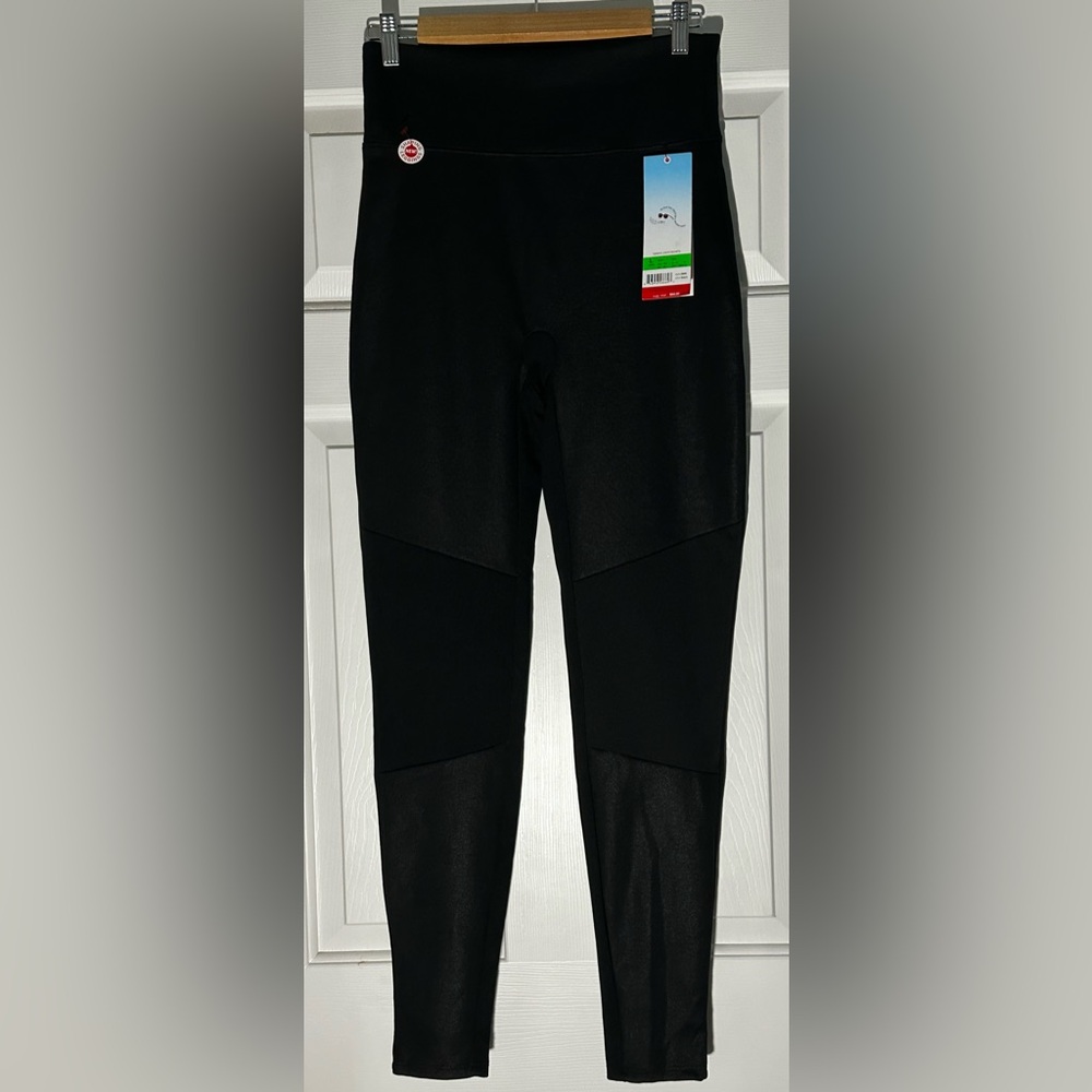 SPANX Black Textured Leggings